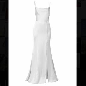 Amsale Chloe Satin Maxi Dress